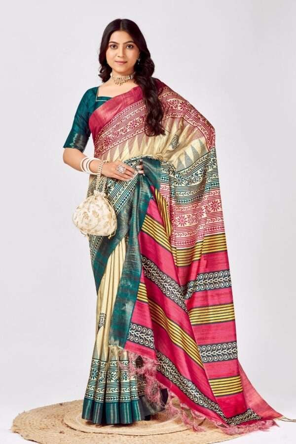 Tussar Silk Saree ts1