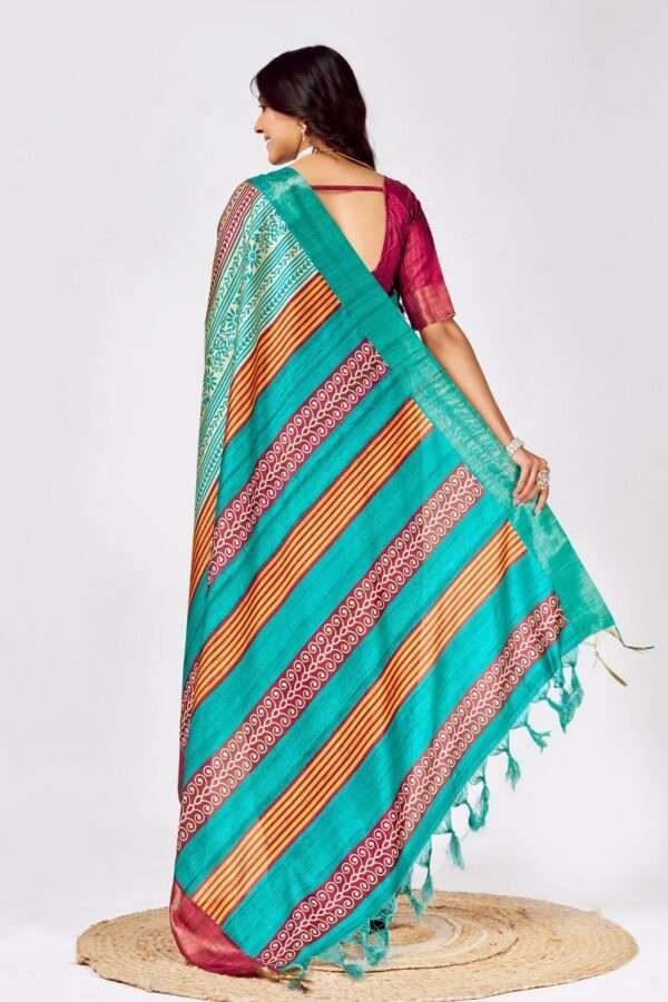 Tussar Silk Saree ts2 - Image 3