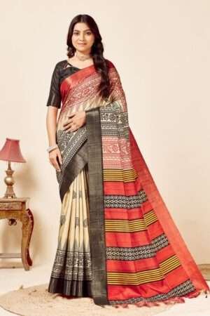 Tussar Silk Saree ts3