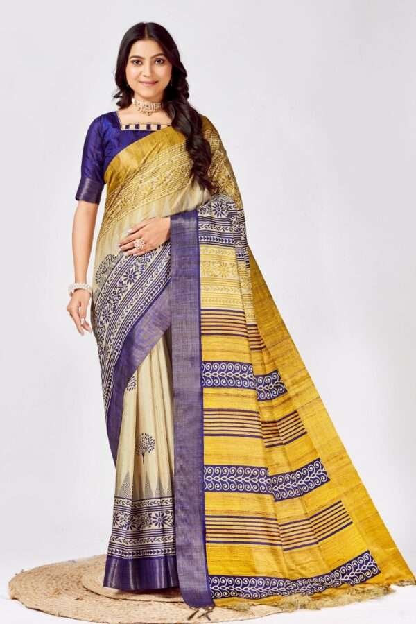 Tussar Silk Saree ts4 - Image 2