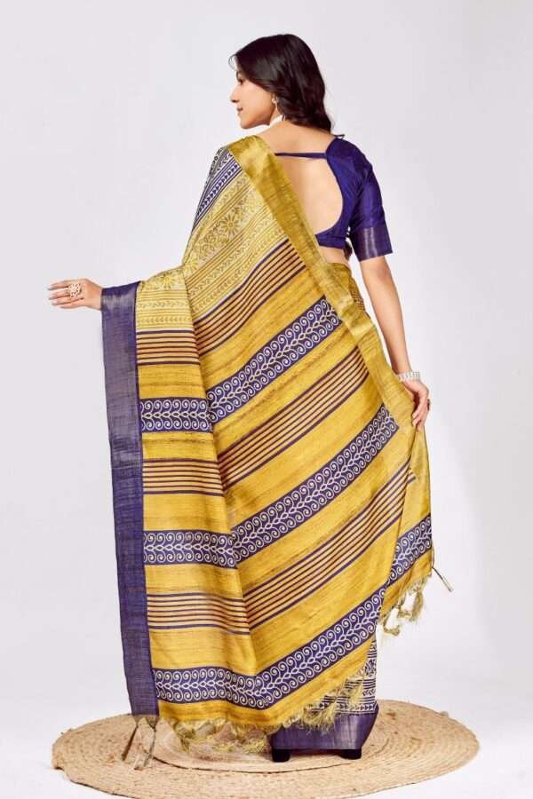 Tussar Silk Saree ts4 - Image 4