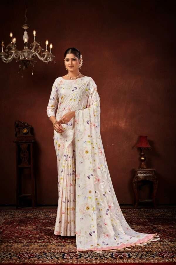 Designer crape silk saree cp1