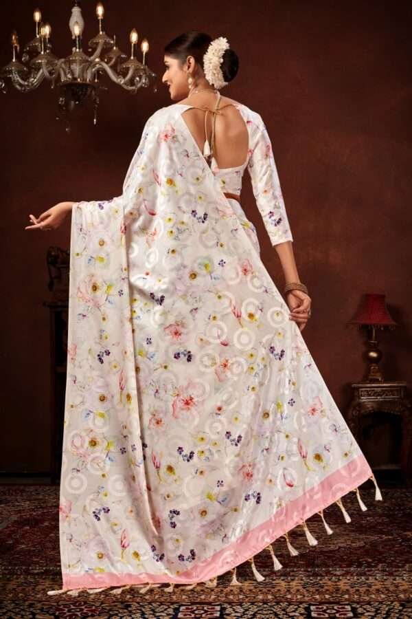 Designer crape silk saree cp1 - Image 4
