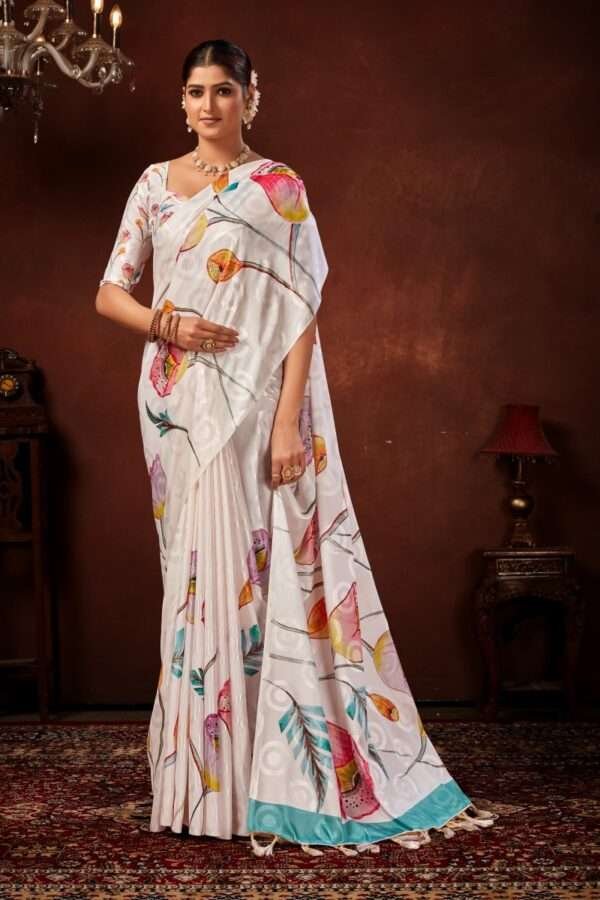 Designer crape silk saree cp3