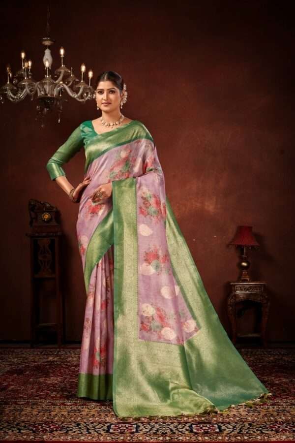 Fancy tissue silk saree tp8